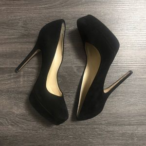 🎵SOLD🎵 JIMMY CHOO black suede platform pumps